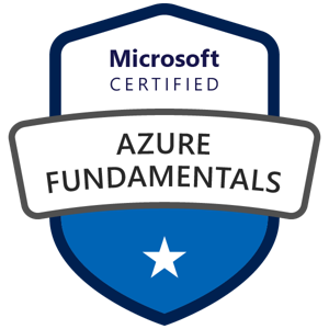 Selo Microsoft Certified: Azure Fundamentals (AZ-900)